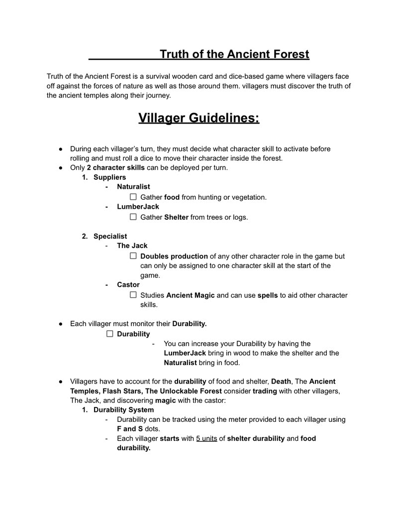 Rules, version 4 — first page